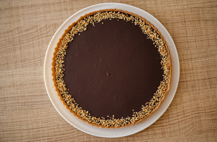 Sósmogyorós karamellás pite